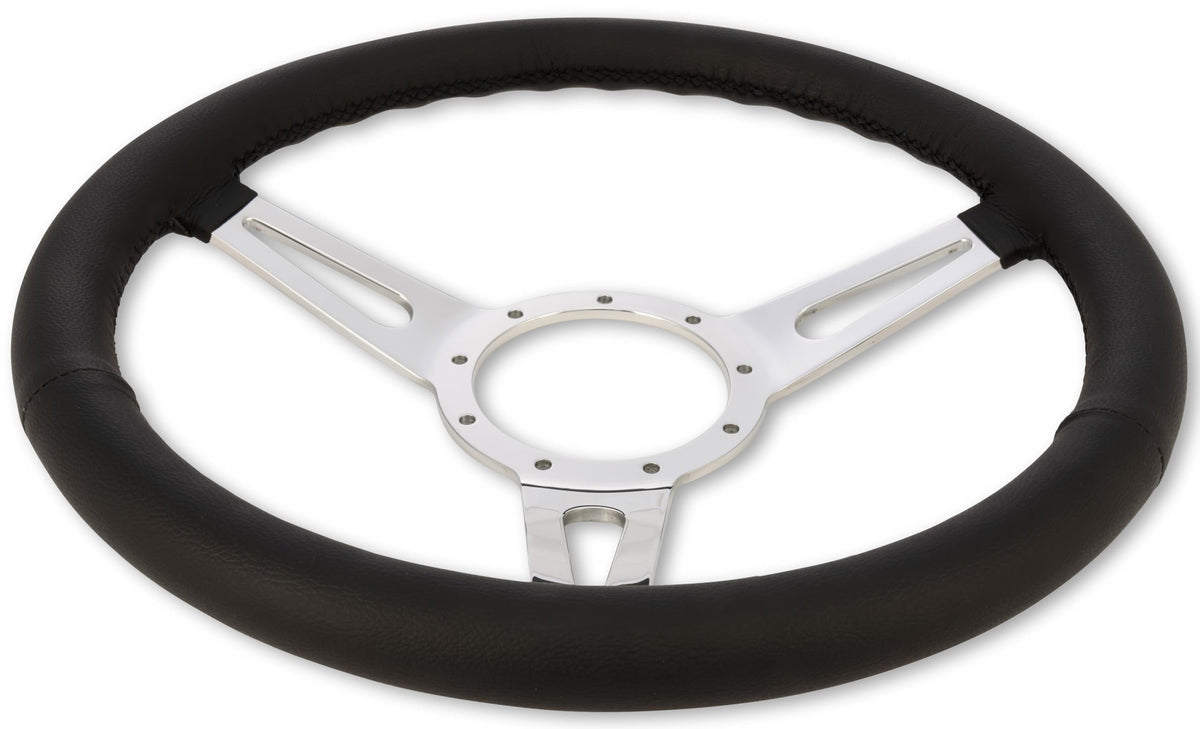 Corso Feroce Scott Drake 15" Black Leather Steering Wheel 9 Hole