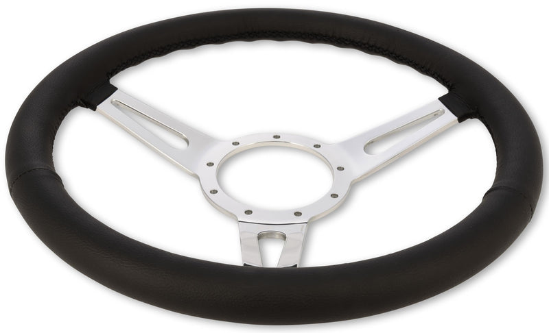 Corso Feroce Scott Drake 15" Black Leather Steering Wheel 9 Hole