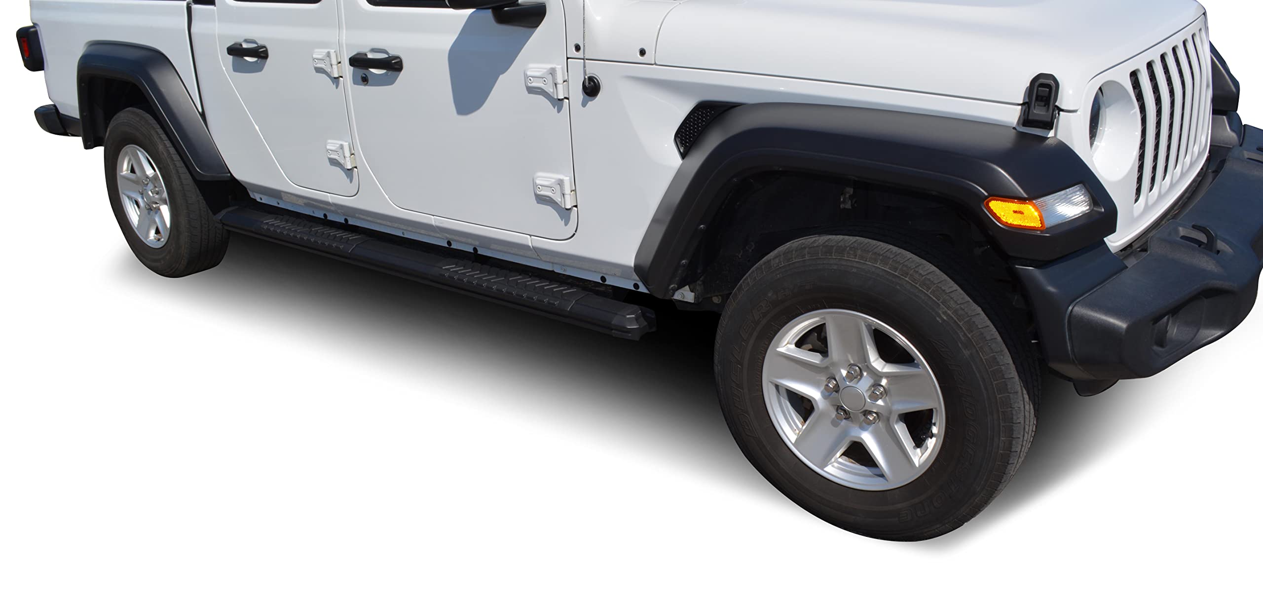 Cutlass Black Horse Running Boards Compatible With 2020-2025 Jeep Gladiator-RN-JEG1-79-BK