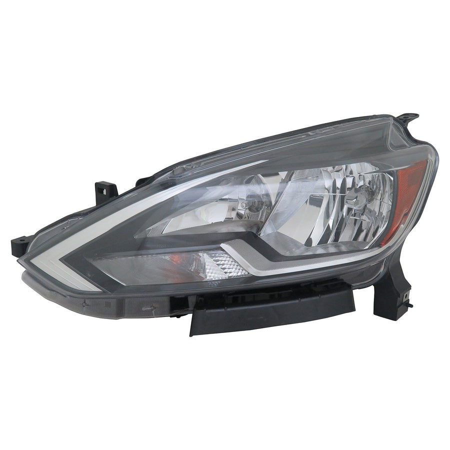 Left TYC Headlight Assembly Compatible with 2016-2019 Nissan Sentra