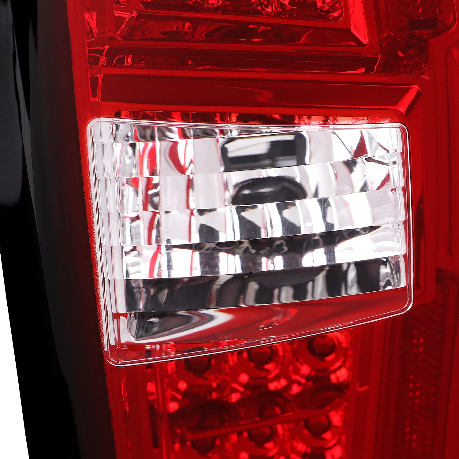 Spec-D Tuning Tail Lights Red LED w/LED Light Bar Compatible with 2016-2022 Toyota Tacoma, Left + Right Pair Assembly