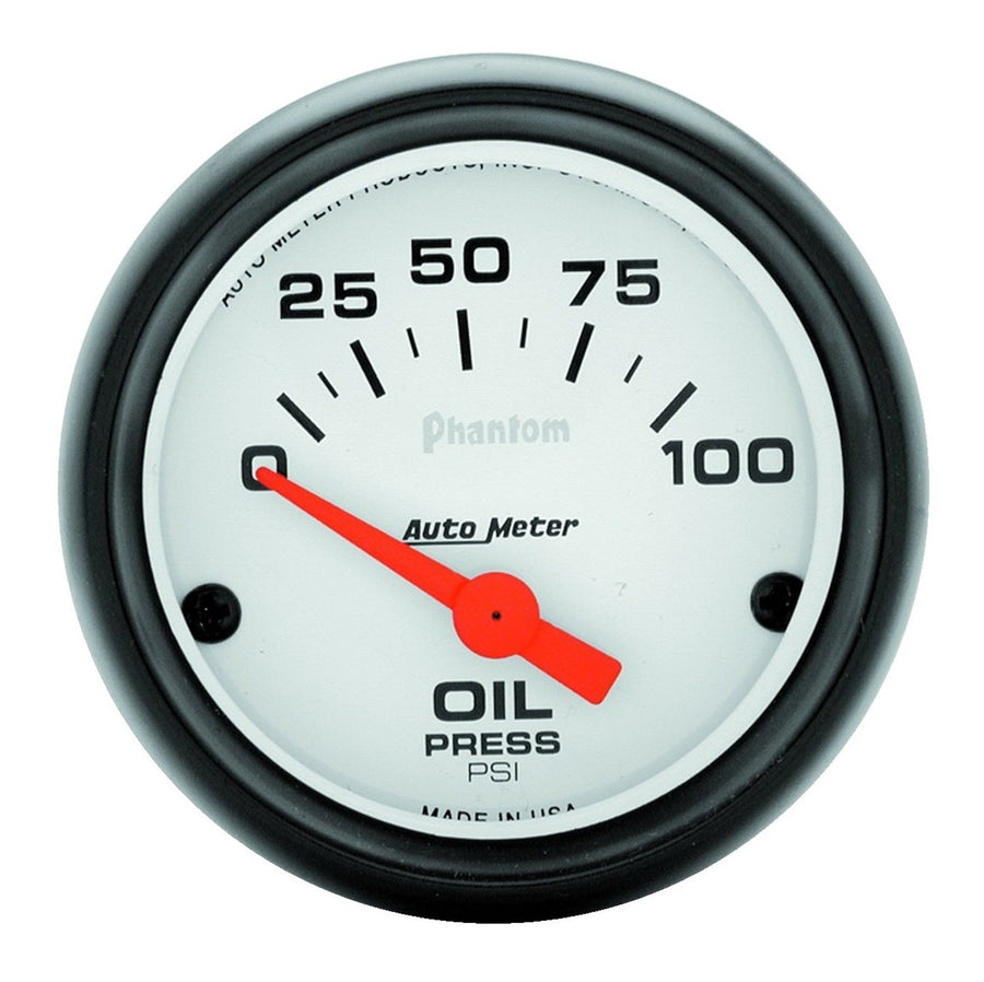 Auto Meter Phantom Electric Oil Pressure Gauge 5727,2.3125 in.