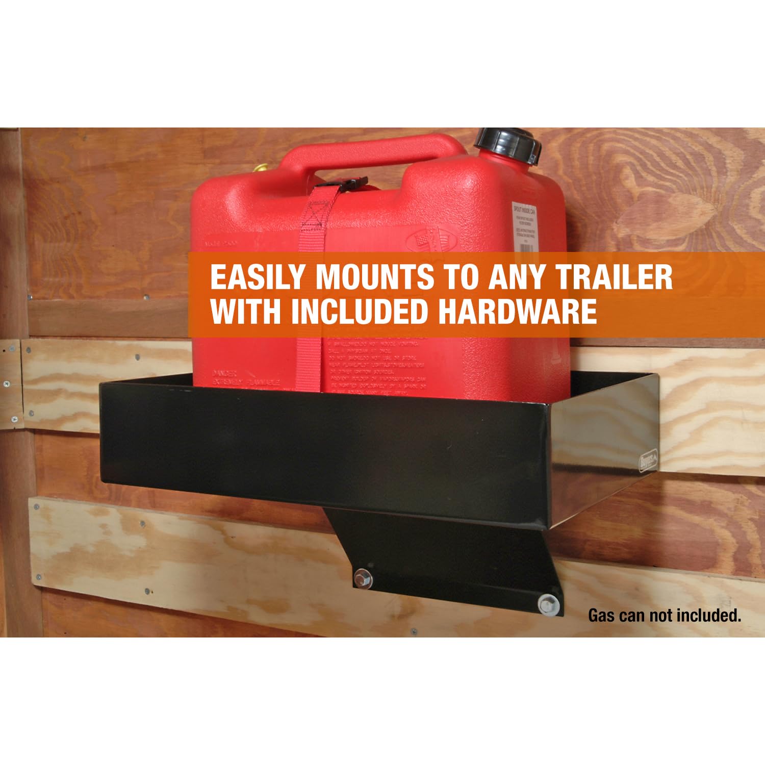Buyers Products LT30 Gas Rack Container for Open & Enclosed Landscape Trucks and Trailers, 2.5/5 Gallon Can Holder, Made In The USA, Landscape Trailer Accessories, Lawn Care Equipment, Landscape Tools