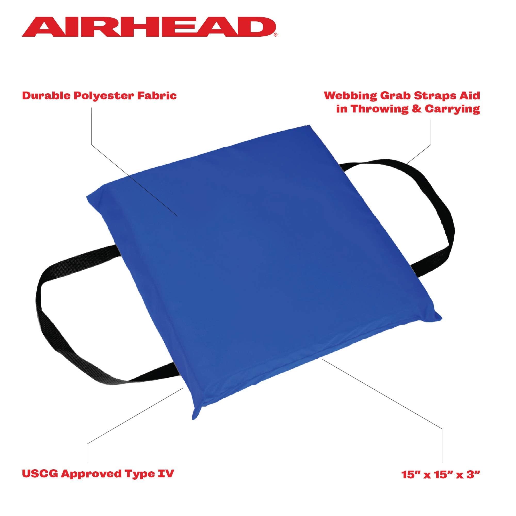 Blue Airhead Type IV Throwable Cushion