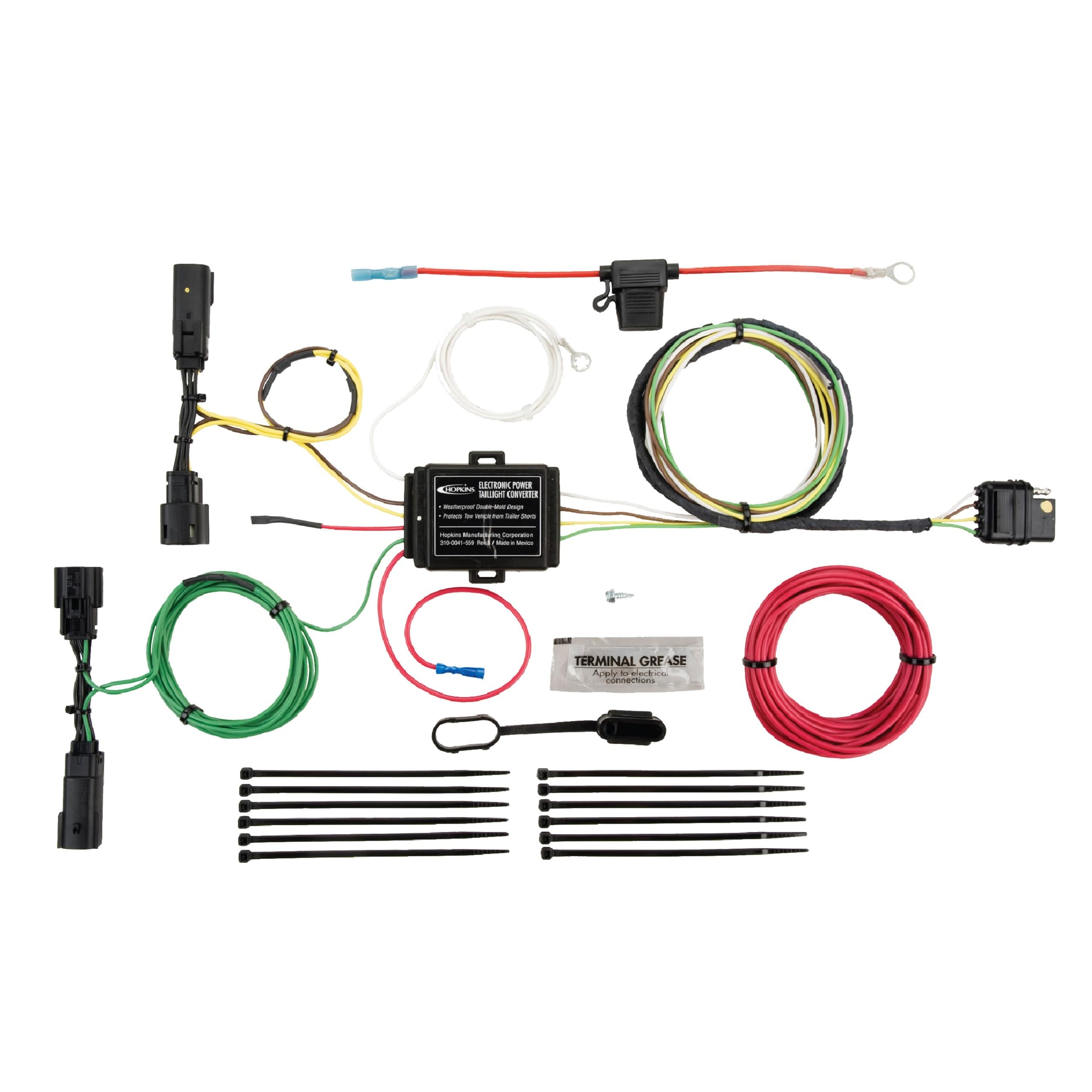 Hopkins Towing Solutions Plug-In Simple Wiring Kit 41164, Compatible With 2015-2022 Chevrolet Colorado (without tow package), 2015-2024 GMC Canyon (without tow package)