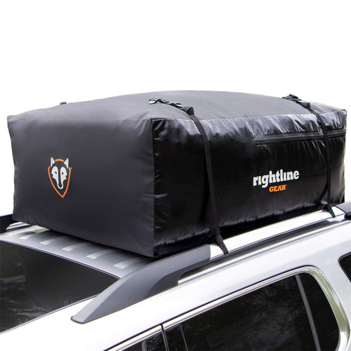 Sport 3 Rightline Gear Waterproof Rooftop Cargo Carrier for Top of Vehicle, Attaches With or Without Roof Rack, 18 Cubic Feet, Black