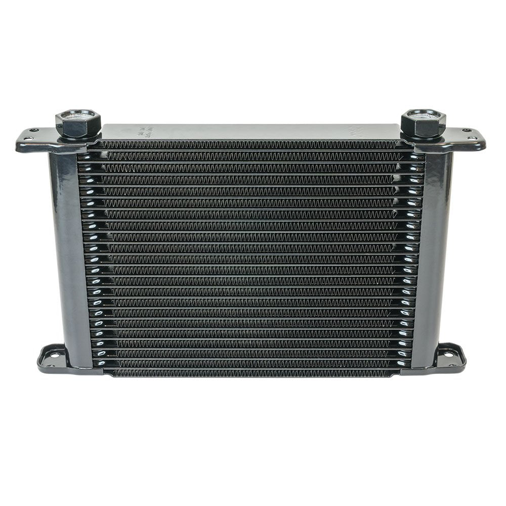 Stacked Plate Flex-a-lite (500021) 21-Row Engine-Oil Cooler, 11 x 7 1/2 x 1 3/4" with AN Fittings