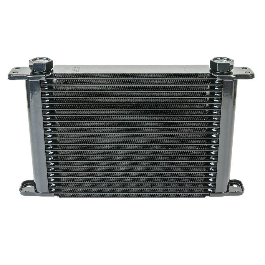 Stacked Plate Flex-a-lite (500021) 21-Row Engine-Oil Cooler, 11 x 7 1/2 x 1 3/4" with AN Fittings