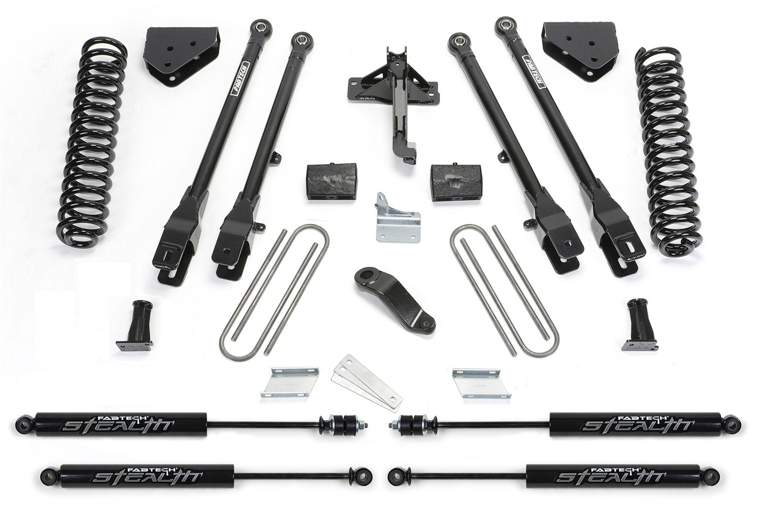 K2212M Fabtech 08-16 F250/f350 4wd 4in 4link Sys W/coils & Stealth
