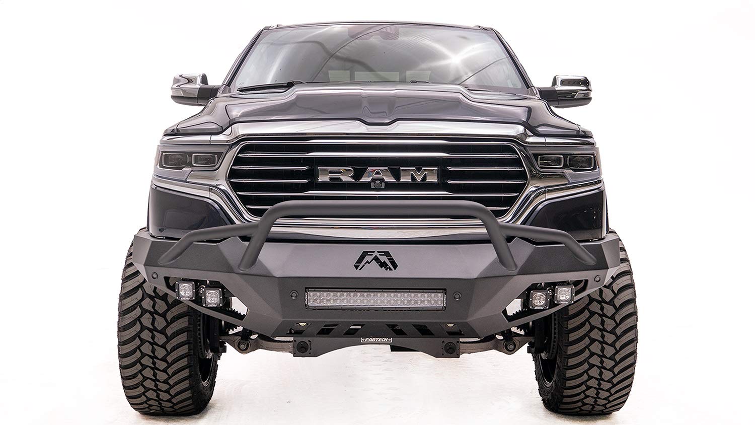 19-C Dodge 1500 Vengeance Front Sensor Bumper with Pre-Runner Guard Fab Fours