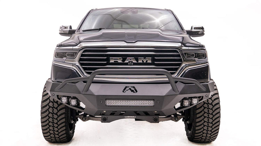 19-C Dodge 1500 Vengeance Front Sensor Bumper with Pre-Runner Guard Fab Fours