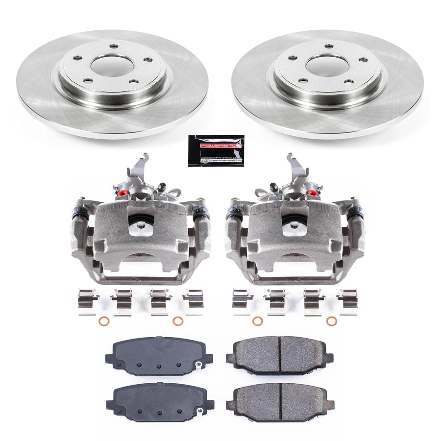 Power Stop KCOE5961B Rear Brake Caliper Kit- Brake Rotor, Brake Pads & Calipers For Dodge Journey 2012-2020 [Model Specific]