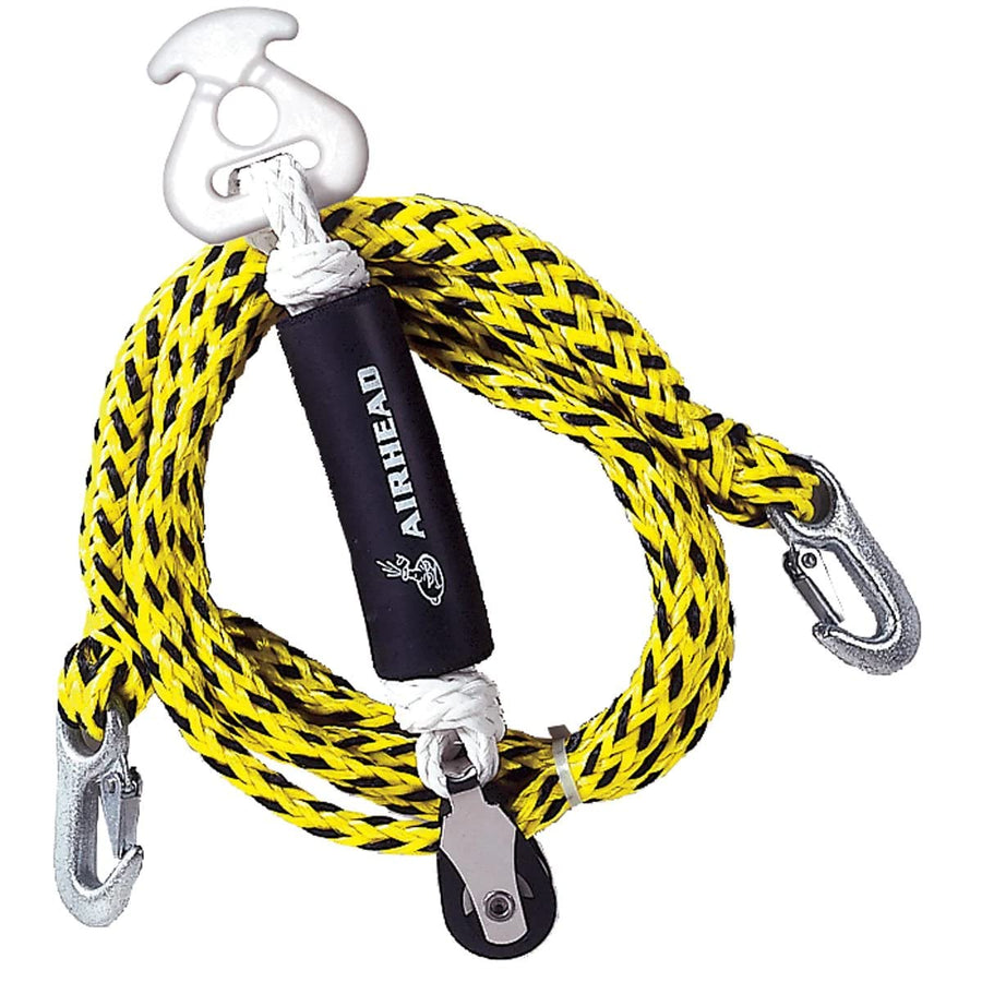 Self Centering Airhead Tow Harness for 1-2 Rider Towable Tubes, Water Skis and Wakeboards, 12-Feet