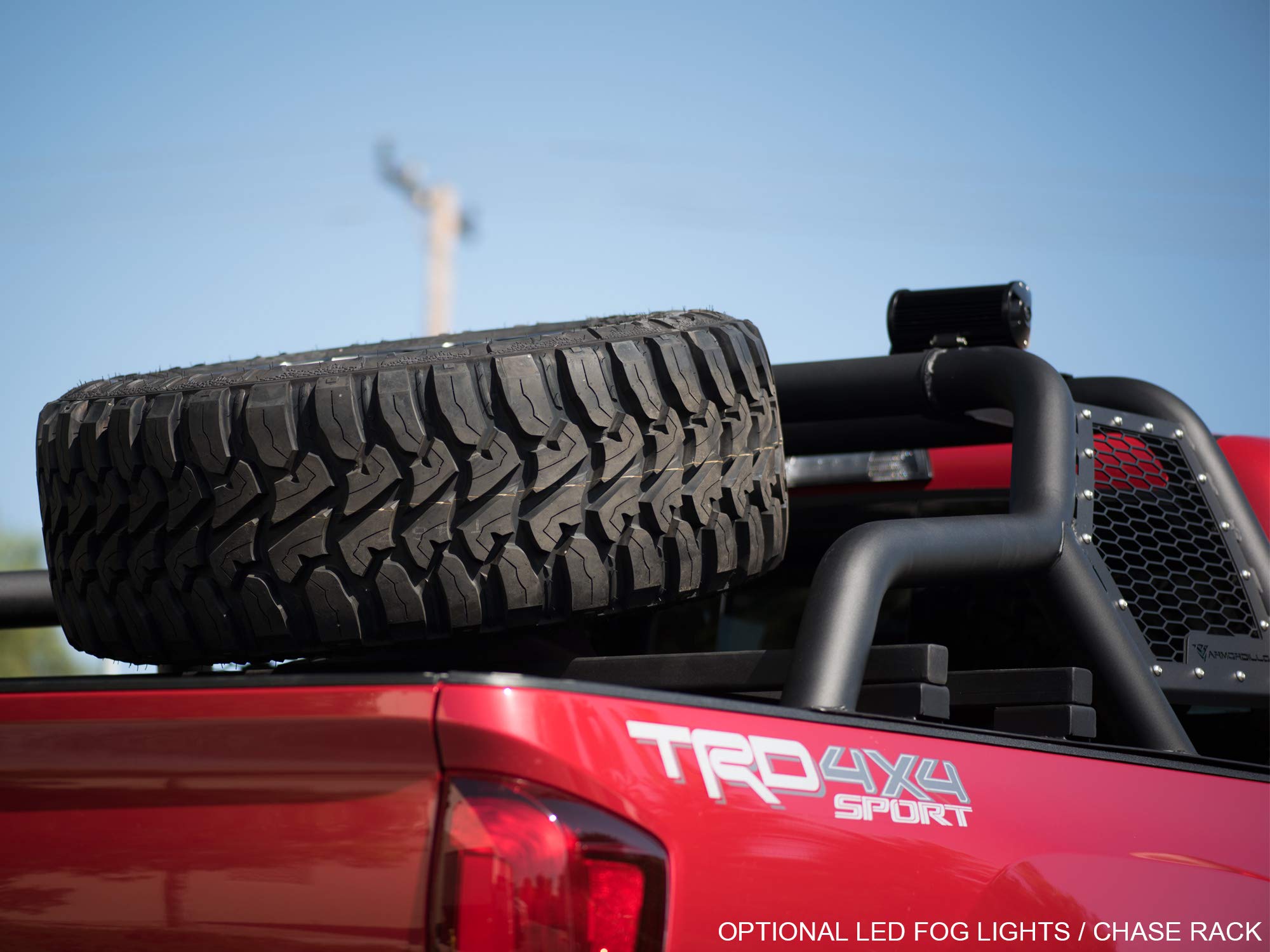 CR1 Tire Carrier Armordillo USA 7180369 for Mid Size Trucks | Attachment for CR1 Chase Rack Part# 7180345