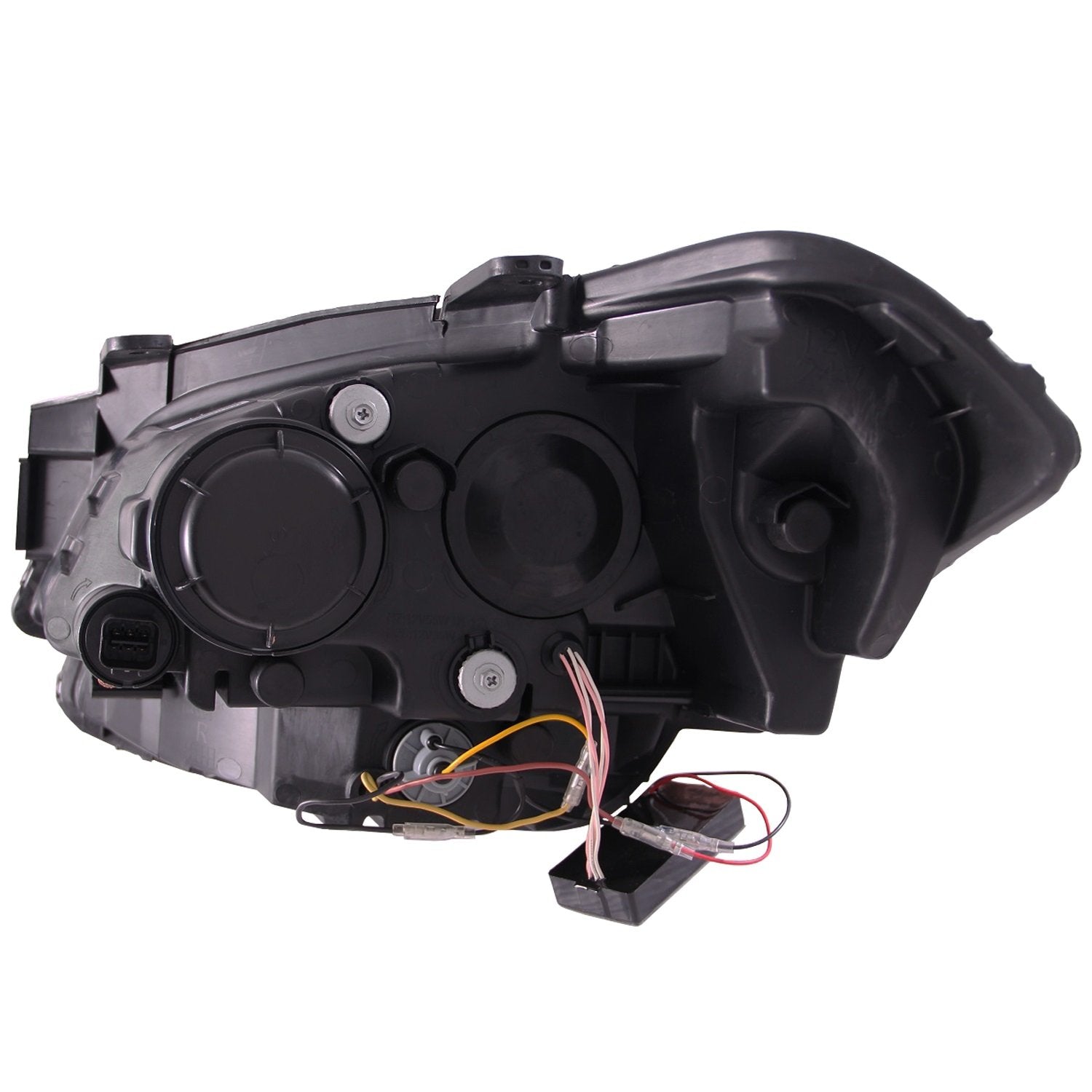 Chrome/Clear/Amber Halogen Projector Headlight AnzoUSA for Kia Soul