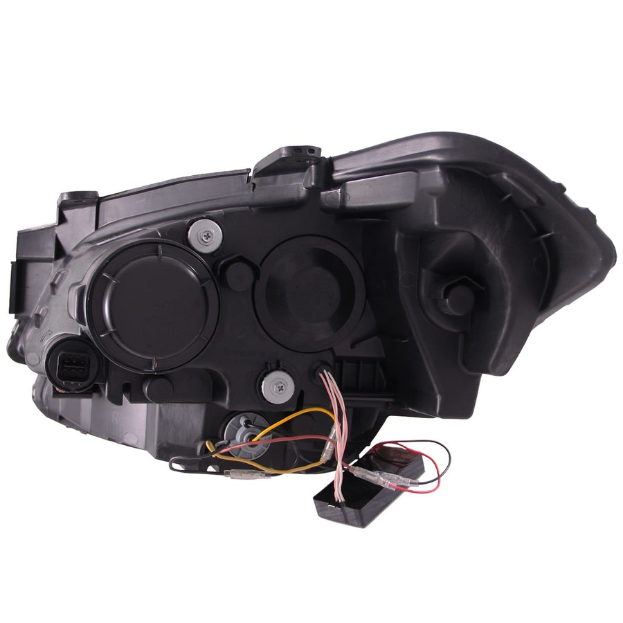 Chrome/Clear/Amber Halogen Projector Headlight AnzoUSA for Kia Soul
