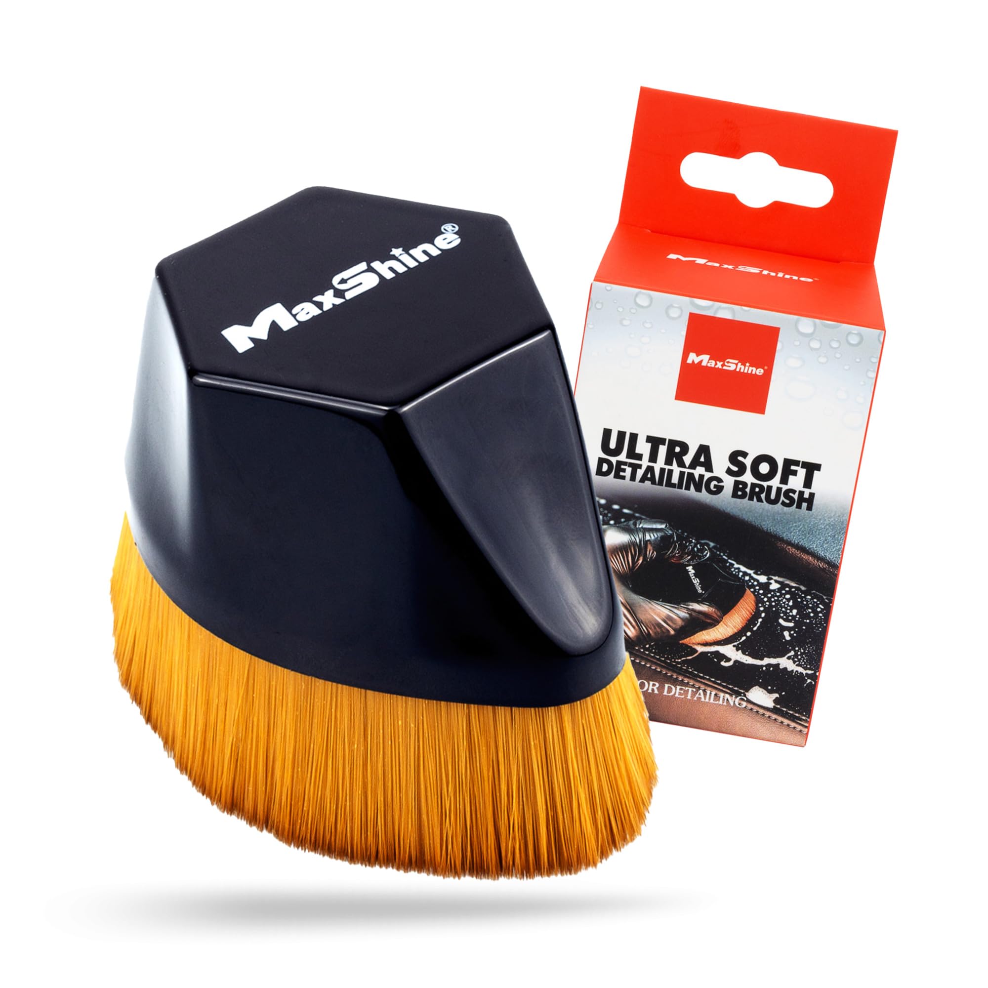 Maxshine Ultra Soft Small Universal Handled Brush – Super Soft Bristles – Professional Detailing Brush for Interior, Exterior, Leather Seats, Engine Bay & Wheels – Premium Car Care Tool