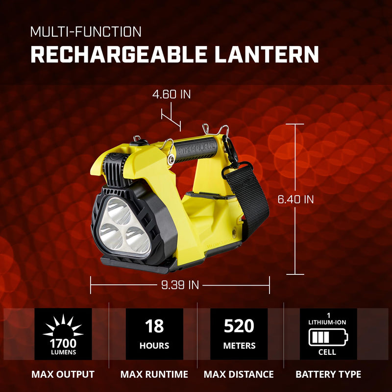 Vulcan Clutch Streamlight 1700-Lumen Rechargeable Multi-Function Lantern, Light Only, Yellow