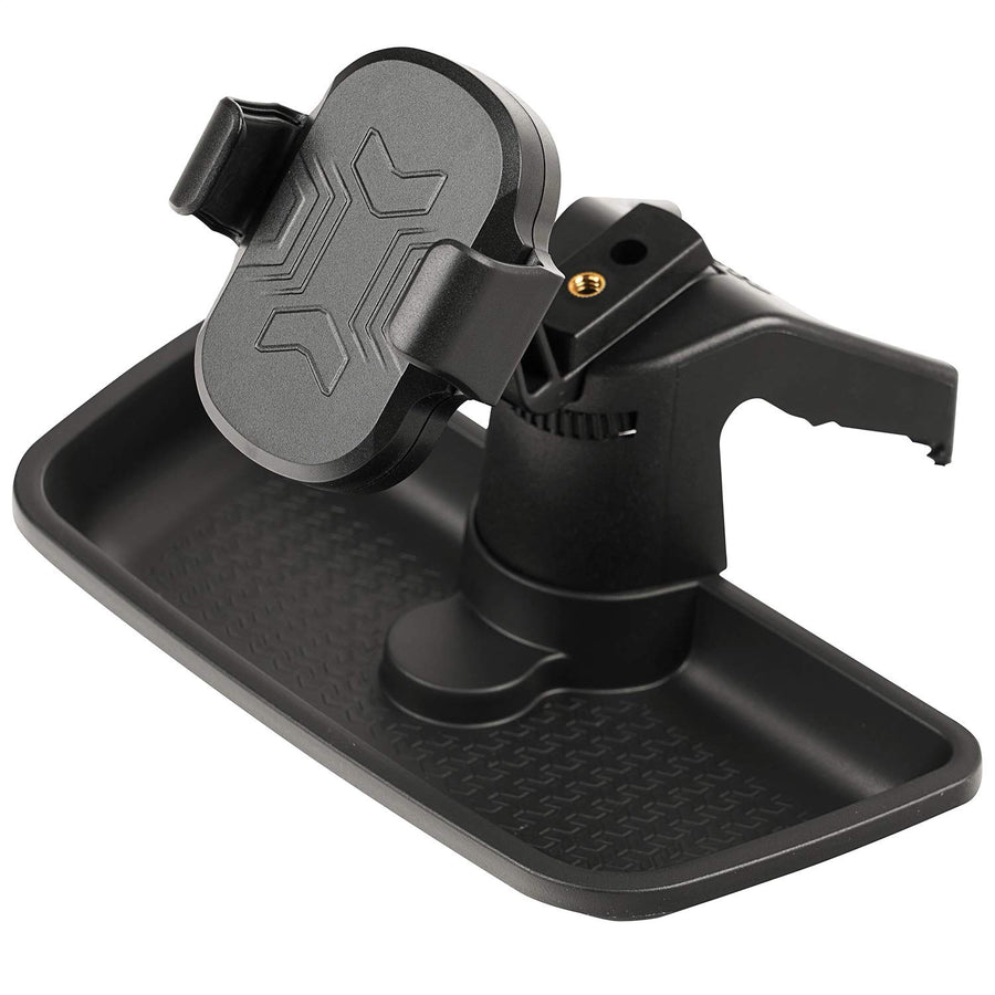 Multi-Mount Rugged Ridge Charging Phone Kit for Jeep Wrangler JK | Thermoplastic Olefin (TPO), Black | 13551.34 | Fits 2011-2018 Jeep Wrangler JK