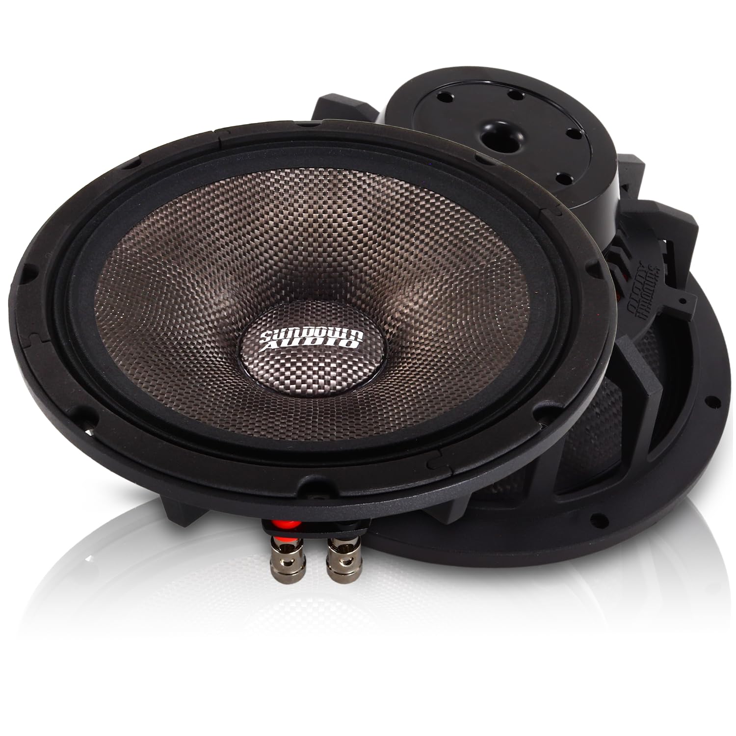 NEOPRO Sundown Audio 8" v.4 Pro Audio Midrange Speaker - 130W-320W RMS, 8 Ohm - Carbon Fiber Cone, Neodymium Motor for High SPL Car Audio & Custom Builds (Single)