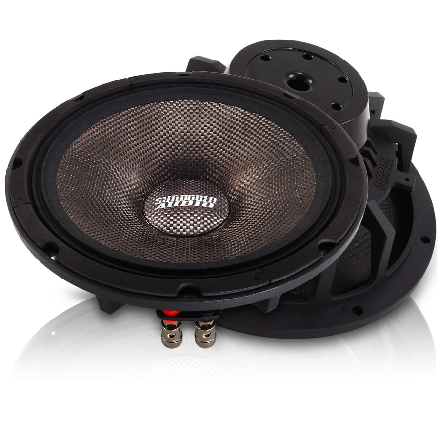 NEOPRO Sundown Audio 8" v.4 Pro Audio Midrange Speaker - 130W-320W RMS, 8 Ohm - Carbon Fiber Cone, Neodymium Motor for High SPL Car Audio & Custom Builds (Single)
