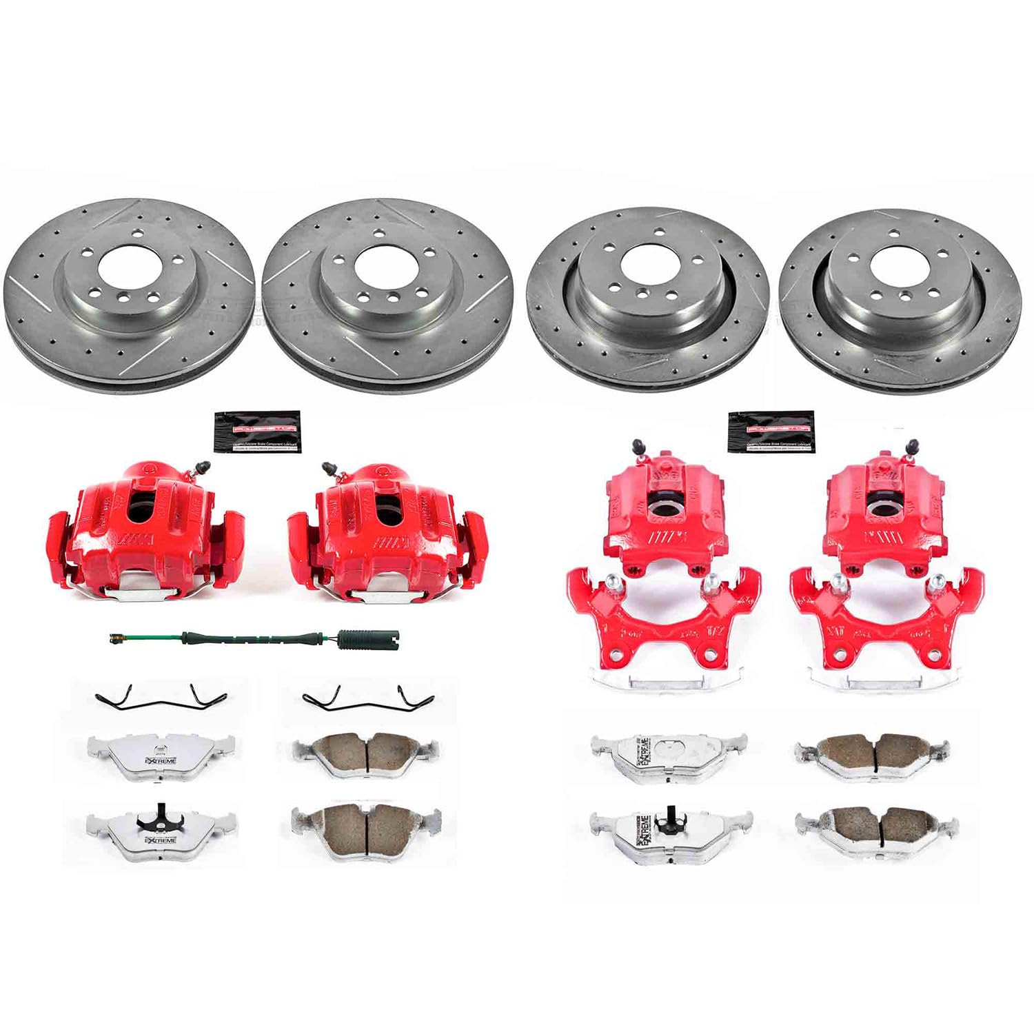 Power Stop Rear KC449-26 Z26 Street Warrior Brake Kit Subaru For Subaru Forester 1998-2003, Subaru Impreza 1998-2003 [Model Specific]