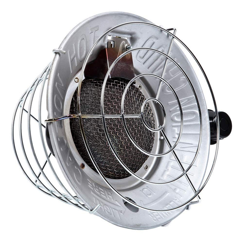 16,000 BTU Remington Single Propane Tank Top Heater, Silver/Black