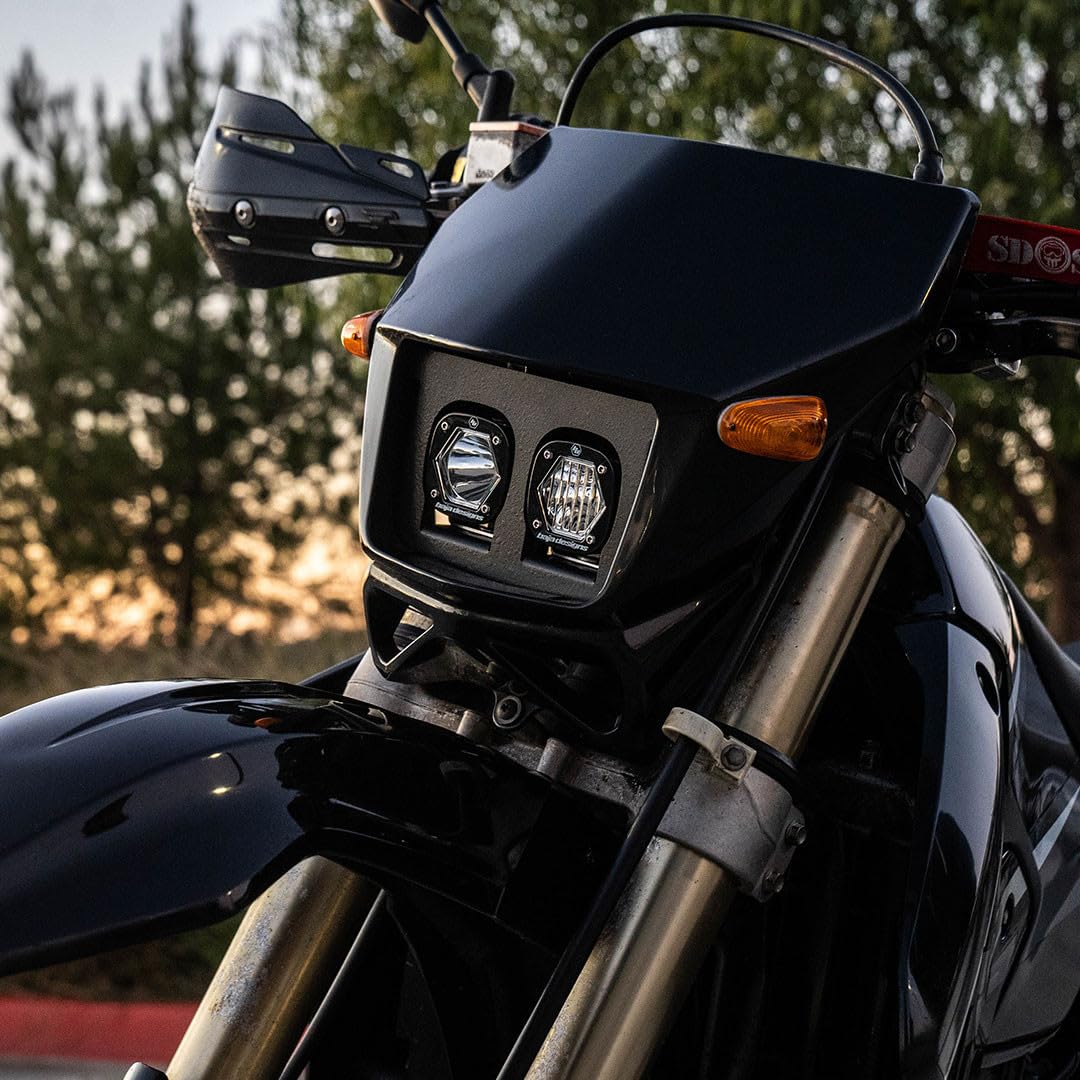 Dual S1 LED Headlight Kit Baja Designs for Suzuki DRZ400/S/SM, DR650/SE/R/RE/S Motorcycle