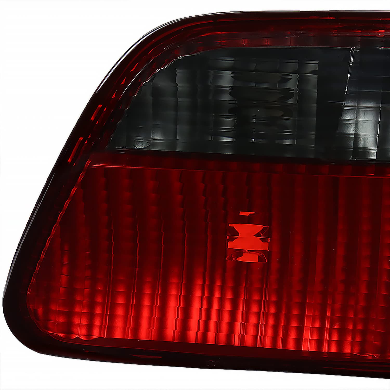 Red Smoke Tail Lights SPEC-D TUNING Compatible with 1999-2000 Honda Civic 4 Door Sedan, Left + Right Pair Assembly