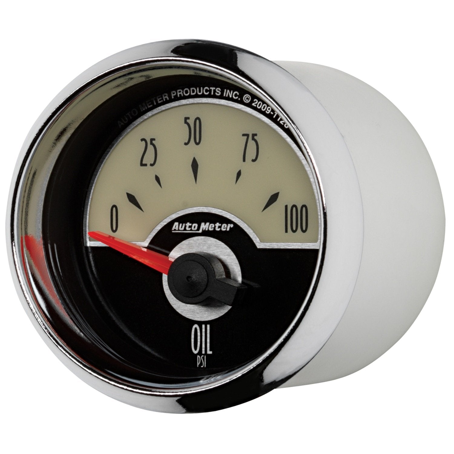 Cruiser Auto Meter 1128 2-1/16" 0-100 PSI Short Sweep Electric Oil Pressure Gauge