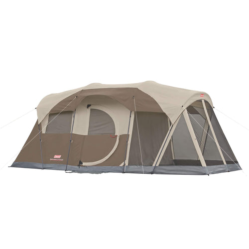 WeatherMaster Coleman 6-Person Camping Tent with Screened Porch, Weatherproof Tent with Screen Room, Rainfly & Carry Bag Included