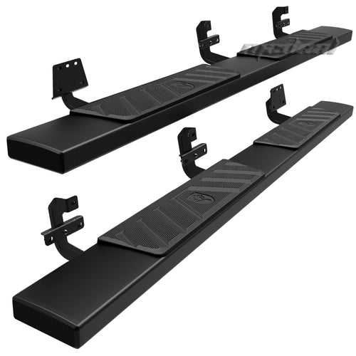 6" Tyger Auto Riser Running Boards Compatible with 2019-2026 Ram 1500 (Not fit 19-24 Classic) | Quad Cab | TG-RS6D60268 | Side Step Rails Nerf Bars