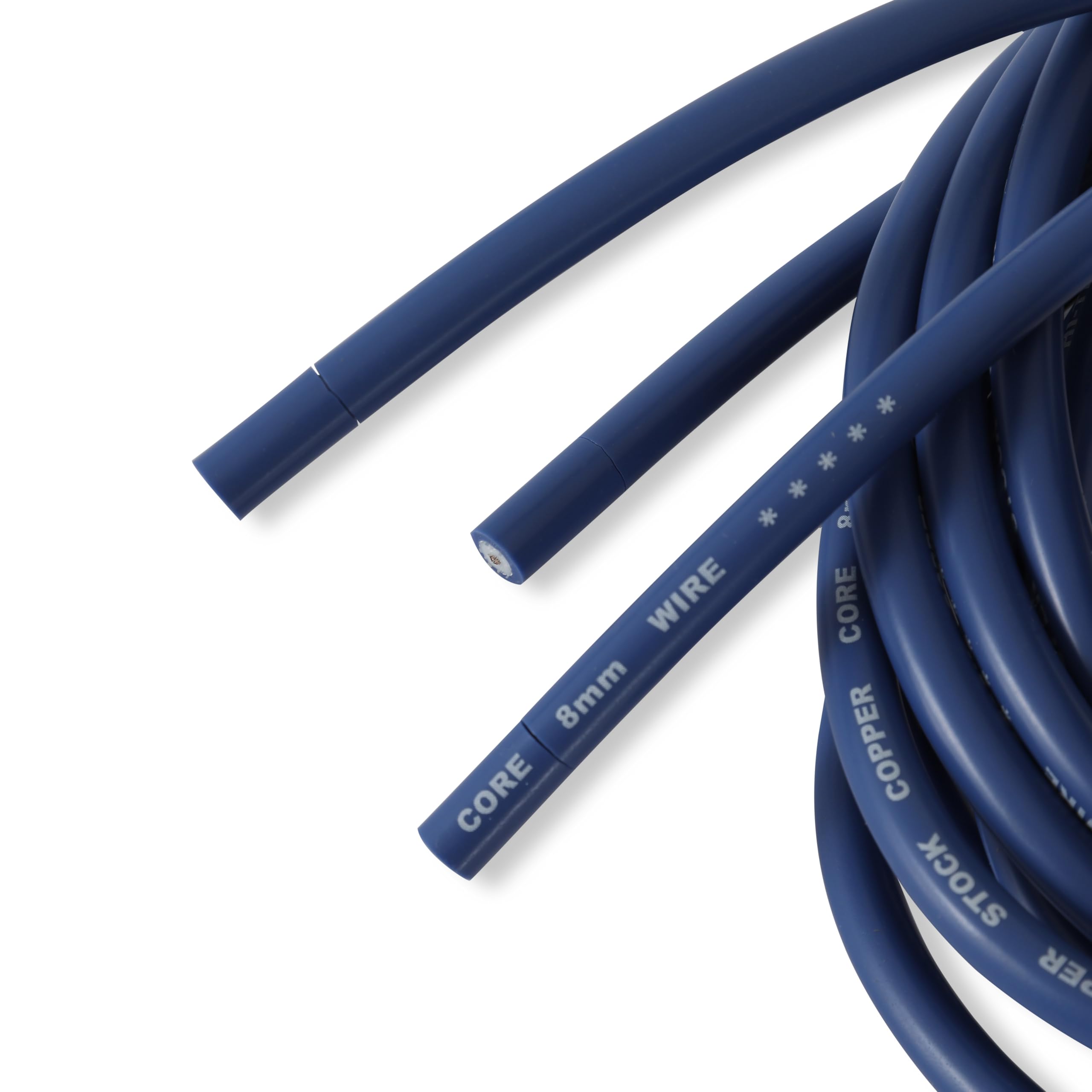 Spark Plug Wire Set ACCEL 4038B - Super Stock - Copper Spiral Core - 8mm - Blue