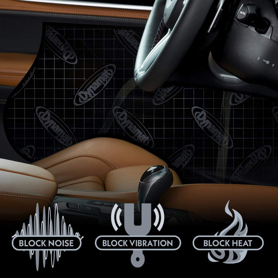 Dynamat Xtreme Sound Deadening Car Insulation Hex Pack Single Sheet 10425 – Noise Dampening for Floor, Doors, Hood or Trunk – Easy Self Adhesive Install – Made in USA – 1 Sheet 18”x32”, 4 sq ft