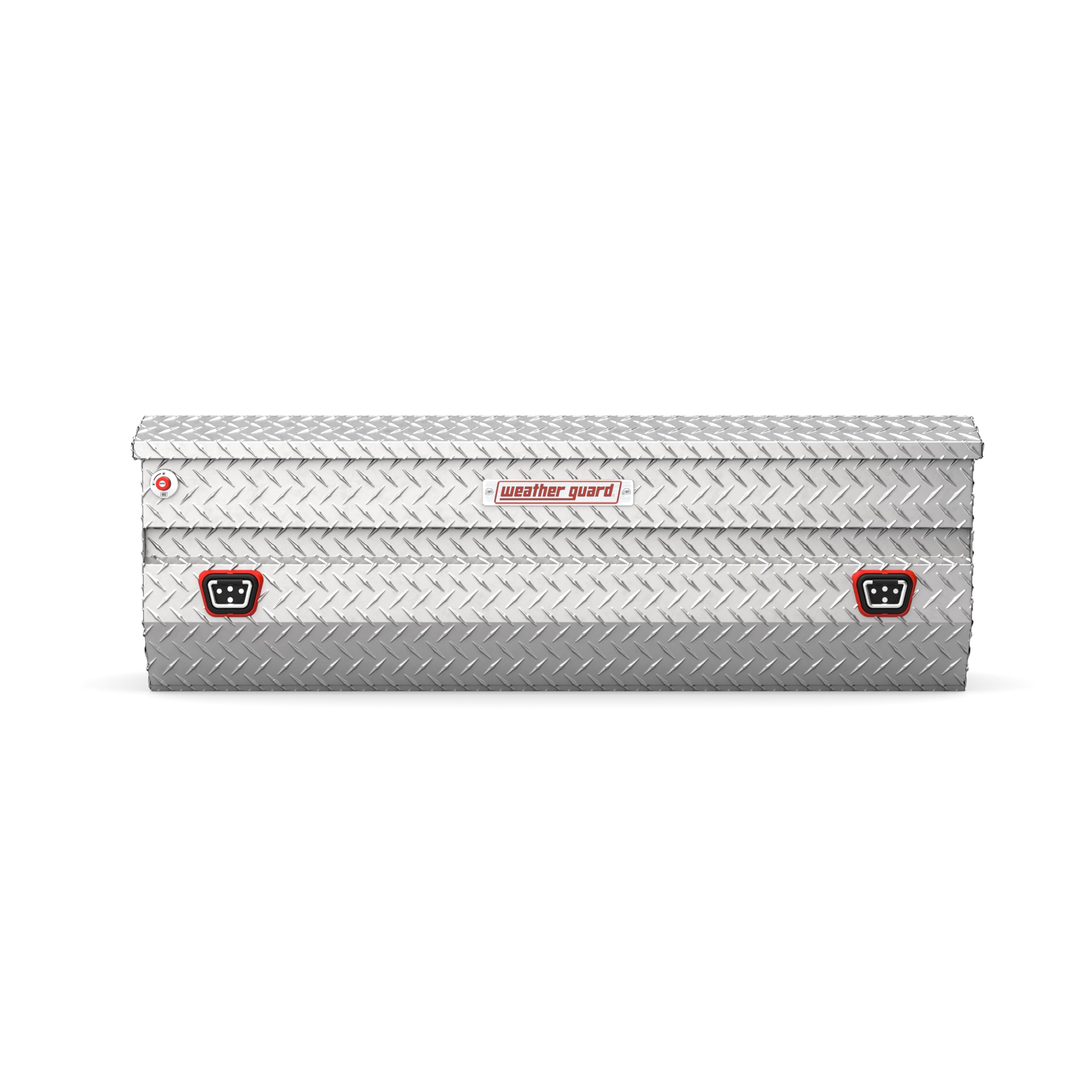 Aluminum All-Purpose Truck Tool Chest WEATHER GUARD 634-0-04, Fits Full Size Trucks, 10.0 cu ft Storage Capacity (Clear)