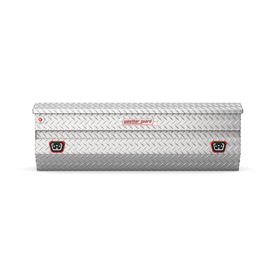 Aluminum All-Purpose Truck Tool Chest WEATHER GUARD 634-0-04, Fits Full Size Trucks, 10.0 cu ft Storage Capacity (Clear)