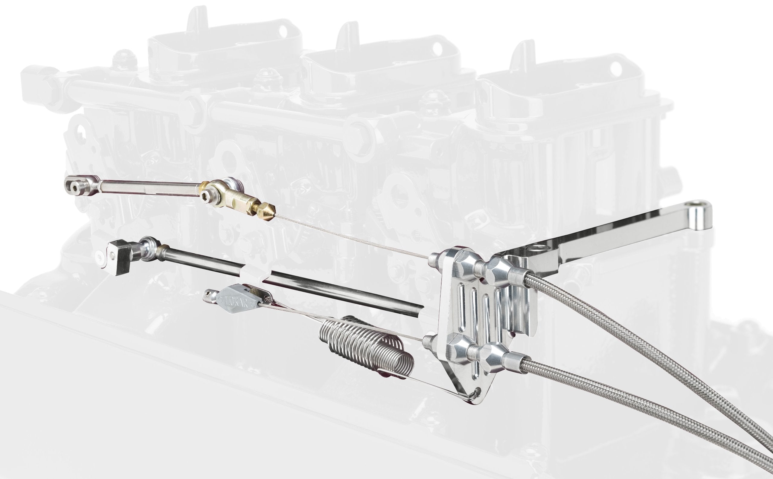 Billet Aluminum Lokar TCB-40BG Six Shooter Throttle/Kickdown Bracket Kit