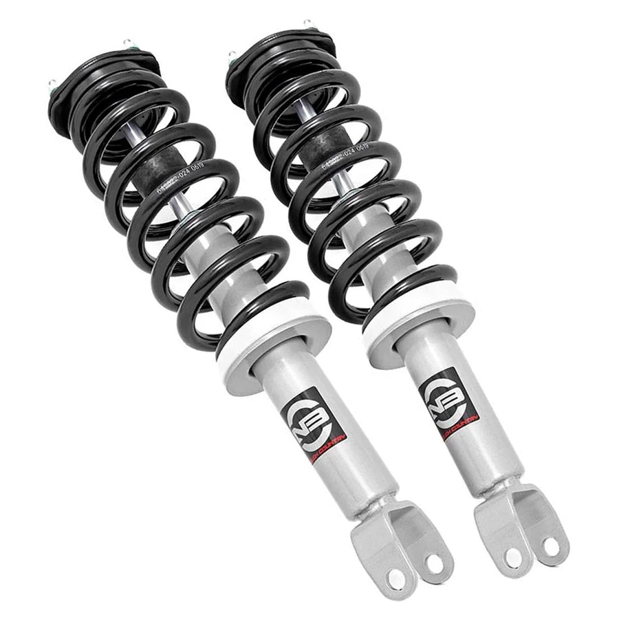 Rough Country N3 Struts Leveling for Ram 1500 4WD (2012–2018 & Classic) - Fits 2.5" Front Lift, Preloaded Coil, Bolt-On Leveling