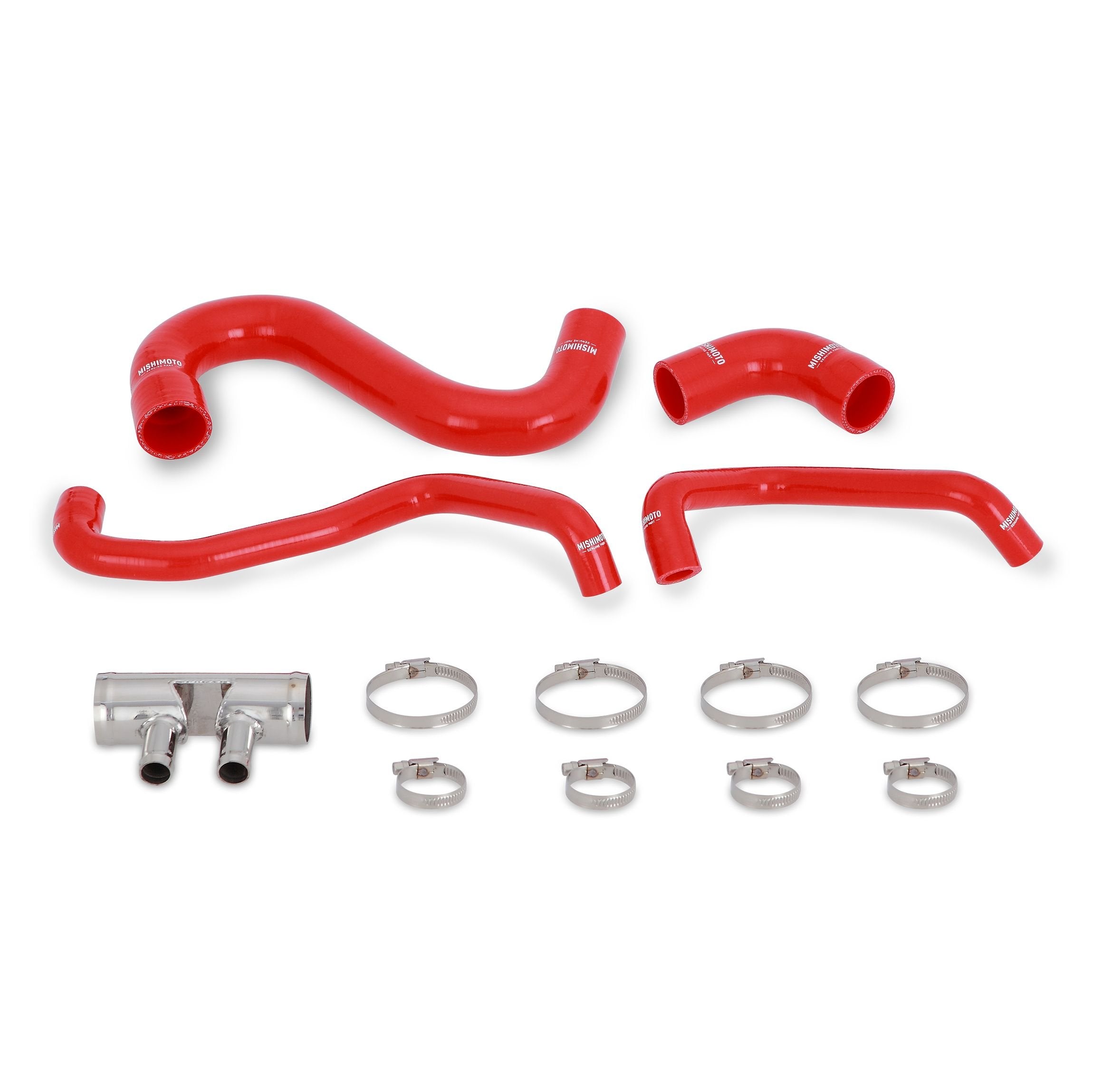 Mishimoto Lower Radiator Hose MMHOSE-MUS8-15LRD Fits Ford Mustang GT 2015+ Red