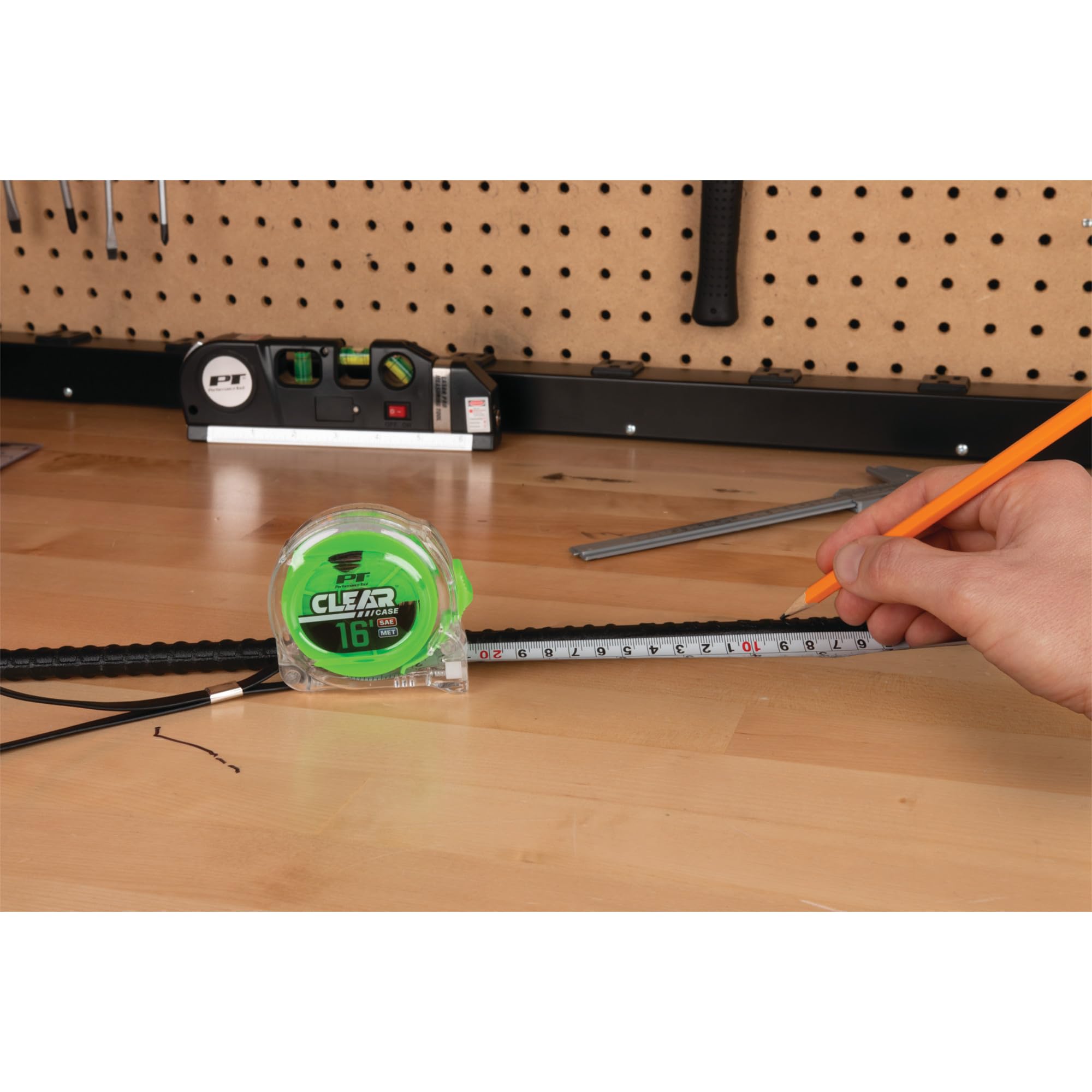 Clear Tape Measure Set Performance Tool W5039 (4 Pieces) for Accurate Measurements and Easy Readability