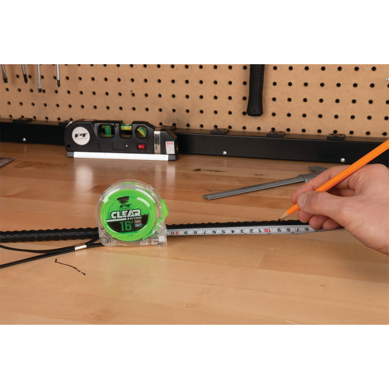 Clear Tape Measure Set Performance Tool W5039 (4 Pieces) for Accurate Measurements and Easy Readability