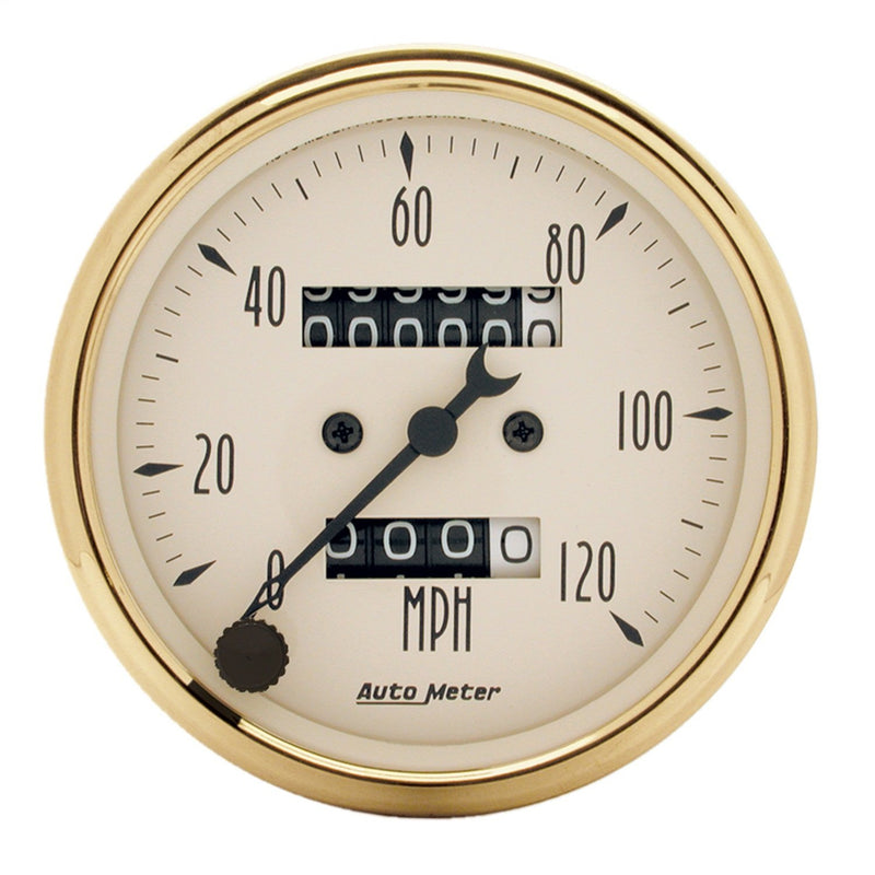 AUTO METER Mechanical Speedometer 1593 Golden Oldies,3.125 in.