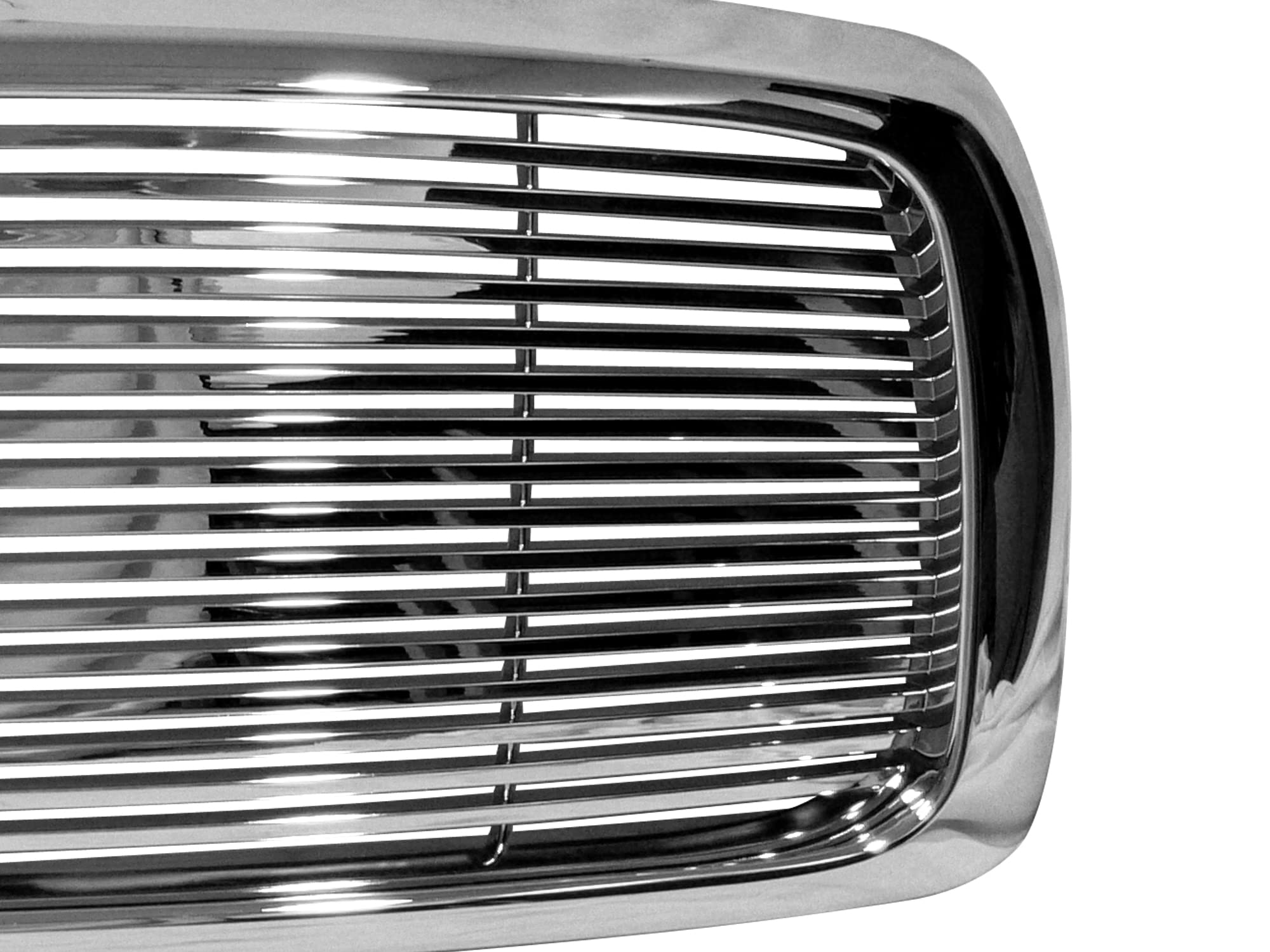 7147911 Armordillo USA Horizontal Front Hood Grille - Chrome Fits 2003-2005 Dodge Ram 2500/3500