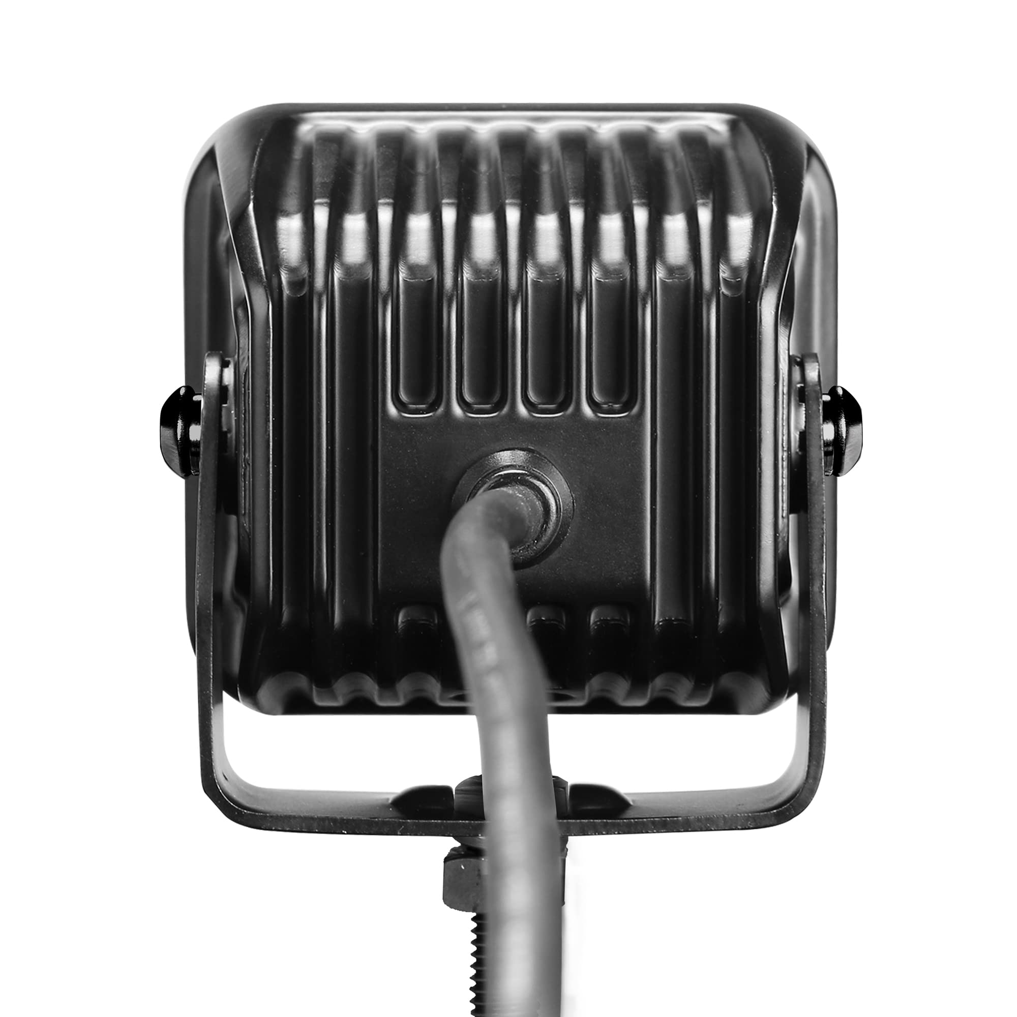 Xplor Lighting: Go Rhino Blackout Series 3x3 LED Cube Flood Light Kit (Pair) | Surface Mount (Threaded Stud Mount) Aluminum, Black | 750400321FCS