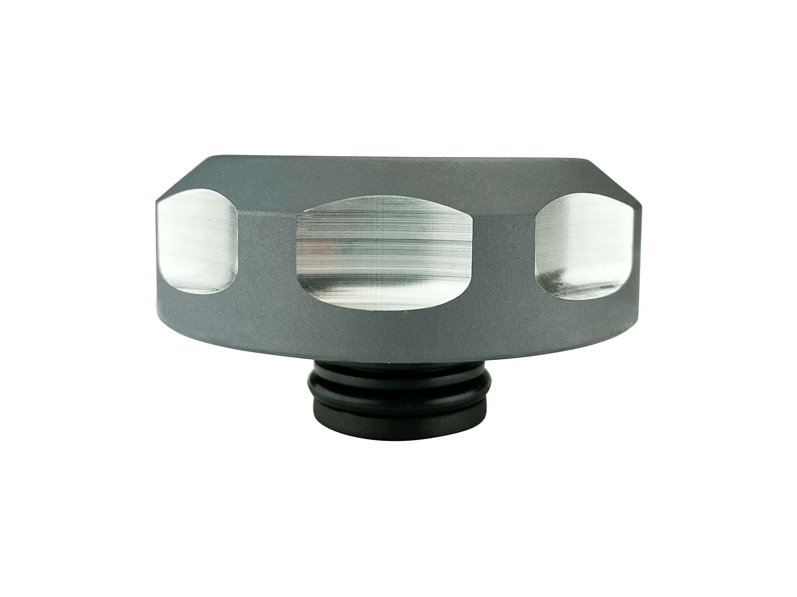 Coolant Reservoir (Degas) Cap Sinister Diesel for 2001-2016 GM Duramax 6.6L (Gray)