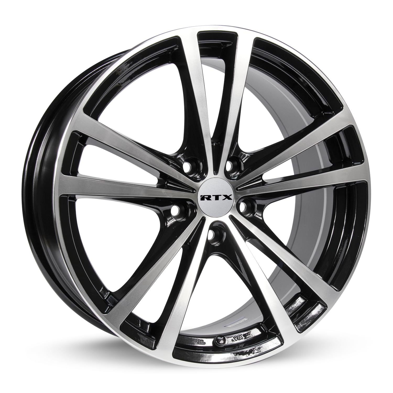 15 x 6.5 FORCE, 5 x 114.3, 45, 73.1, BLACK MACHINED 081223