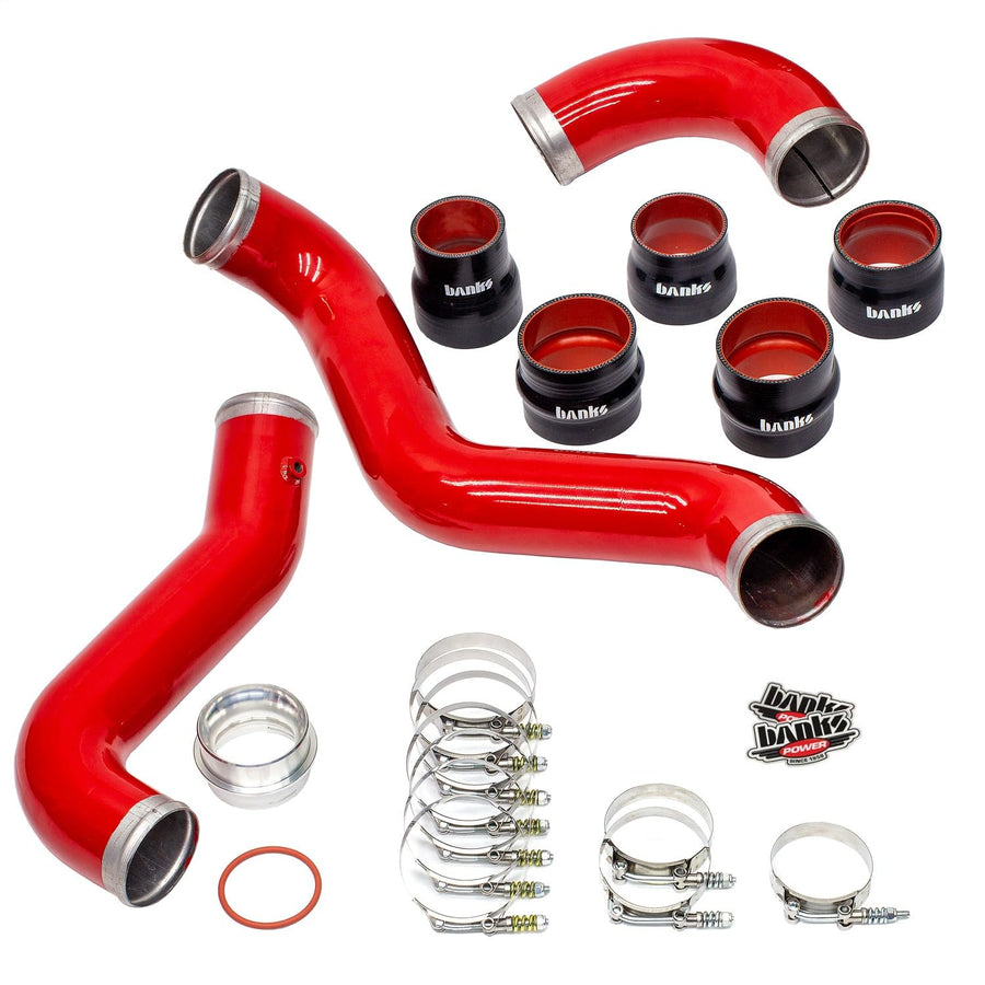 17-19 Chevy/GMC Banks Power 2500HD/3500HD Diesel 6.6L Boost Tube Upgrade Kit - Red (25999)