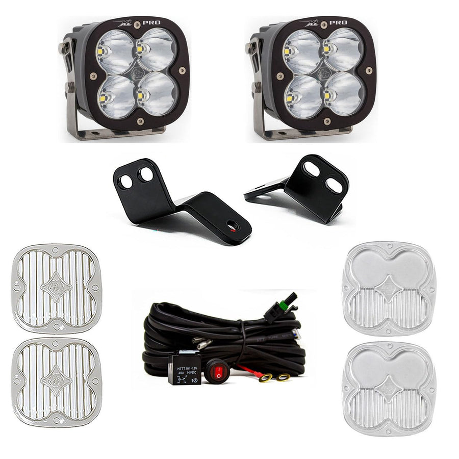 XL Pro Baja Designs LED A-Pillar Light Kit for Textron Wildcat XX 2018-22 UTV (Driving/Combo; Clear)