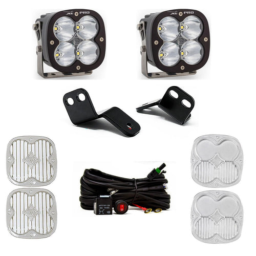 XL Pro Baja Designs LED A-Pillar Light Kit for Textron Wildcat XX 2018-22 UTV (Driving/Combo; Clear)