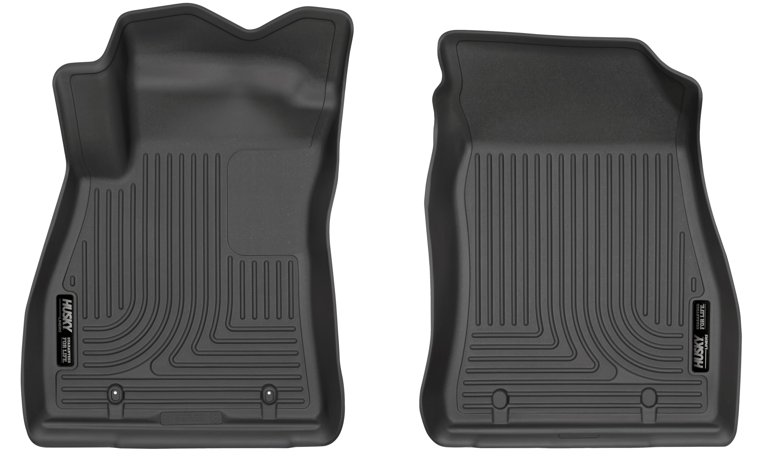 Weatherbeater Husky Liners Floor Mats | Fits 2014-2019 Nissan Sentra | Front Row, 1-pc Black - 15201